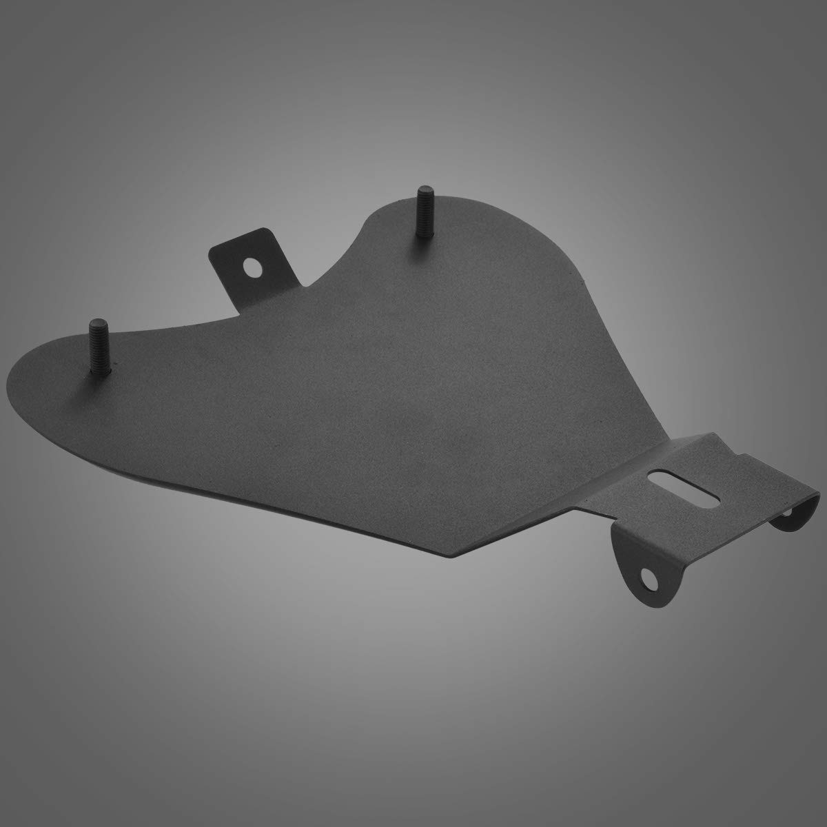KATUR Piastra di Base per Sedile Unico per Motocicletta Piastra di Base Piastra di Base Acciaio Resistente Nero Adatto per Harley Sporster 883 1200 Chopper Bobber (Piastra di Base con Kit Molla Nera)