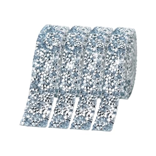 Ruban strass cristal bleu clair 2cm diamant scintillant bricolage
