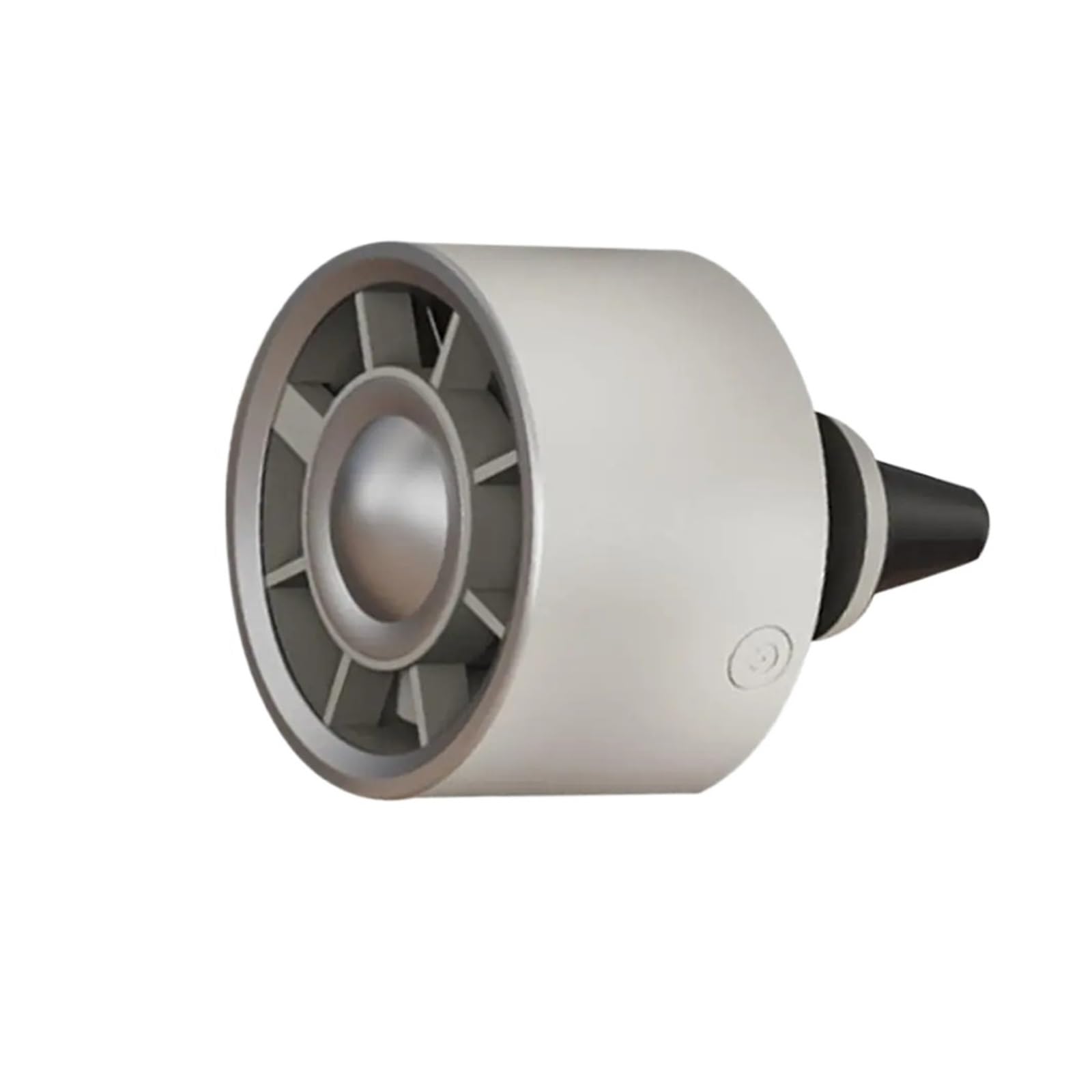 Ventilador Portátil Doble Para Coche Mini Ventilador Refrigeración Clip Salida Aire USB Pequeño Con Iluminación Ambiental 3 Velocidades Eléctrico Ajustable(Khaki)