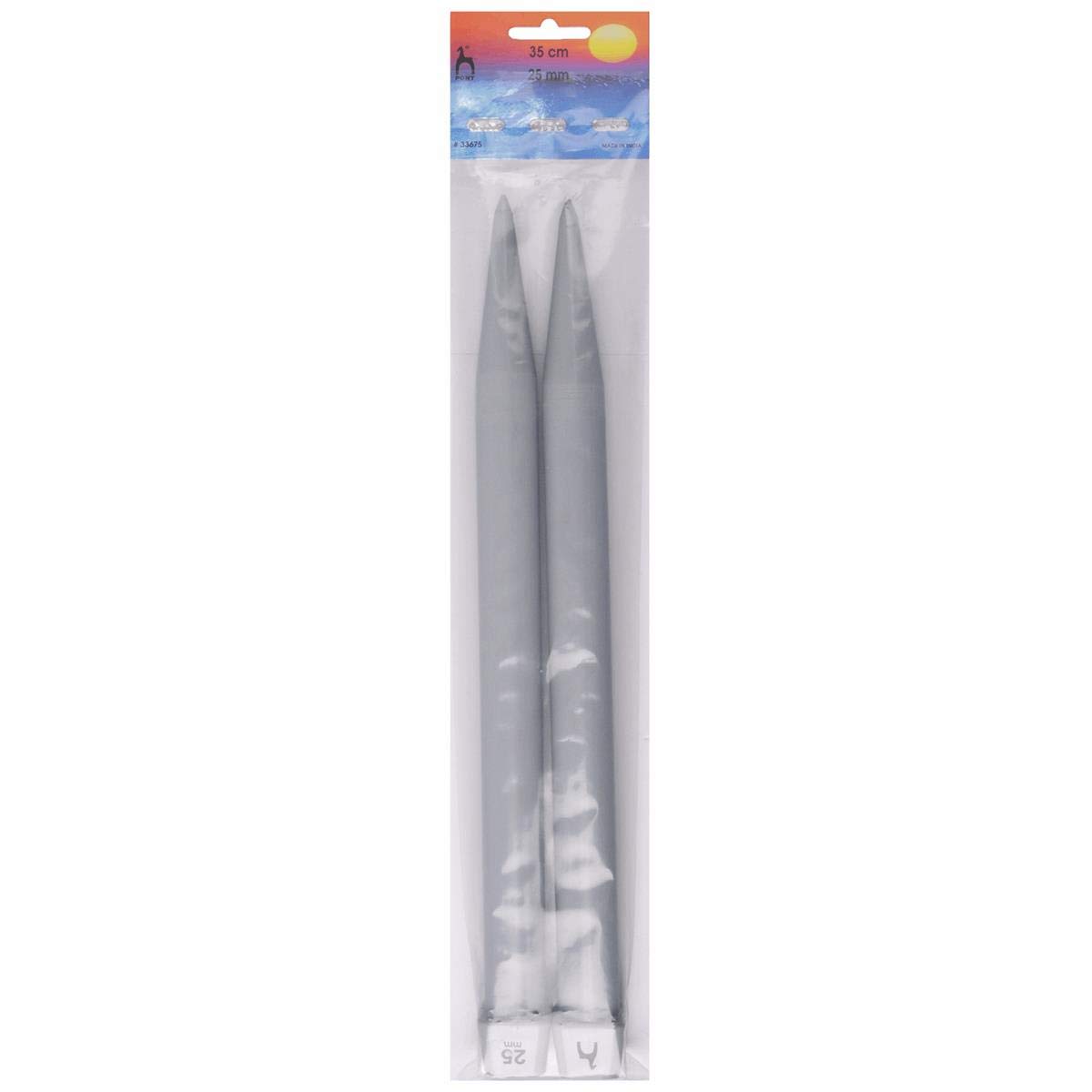 Pony Plastic Knitting Pins/ Knitting Needles 35cm long - 25mm
