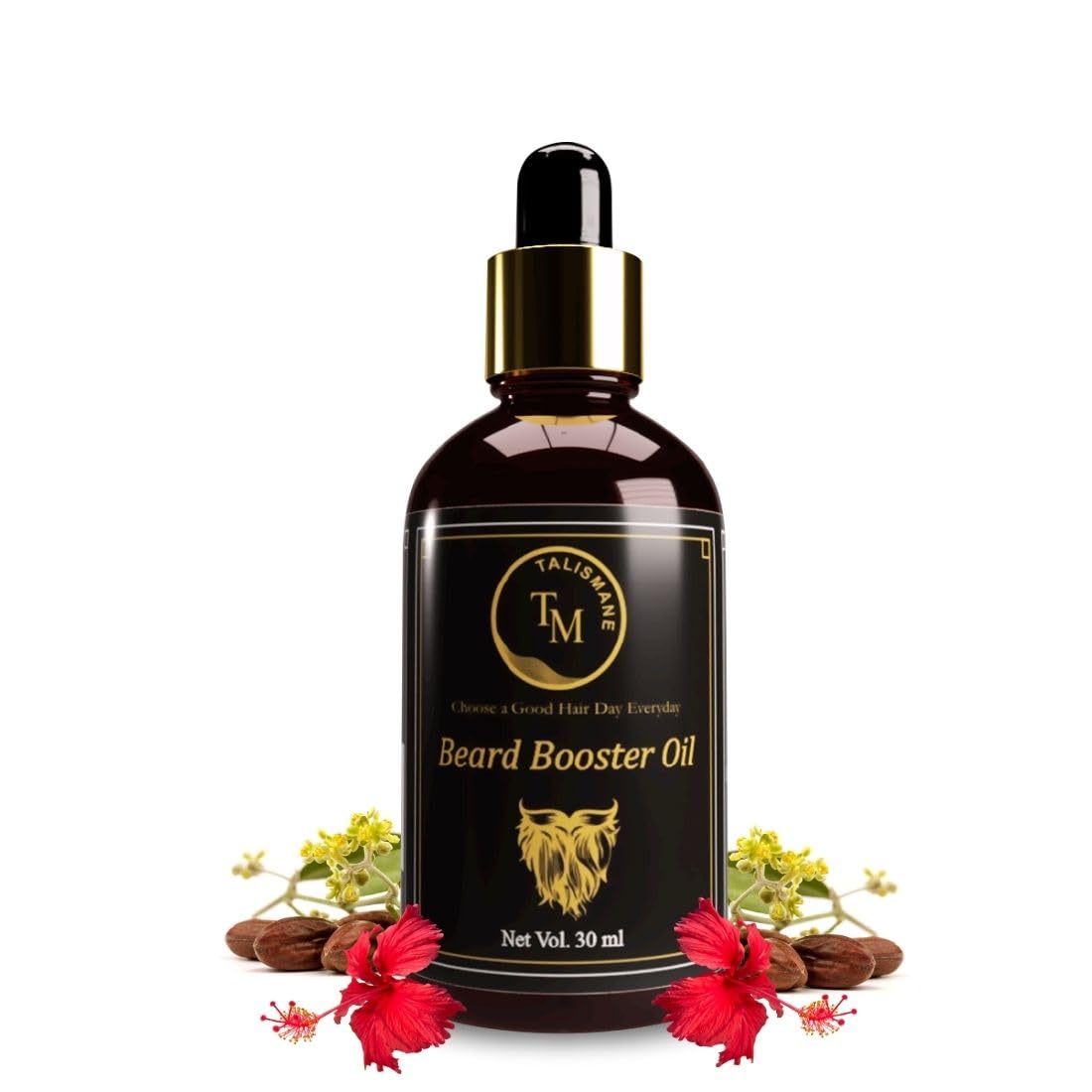 TALISMANE Professional Beard Booster Oil (30ml) - with Vitamin E, Hibiscus & Almond Oil, for Thicker, Stronger & Fuller Beard, Suitable for Uneven, Patchy & Fast Beard Growth (Pack of 1) (B0CJNWNWRS) Amazon Price History, Amazon Price Tracker