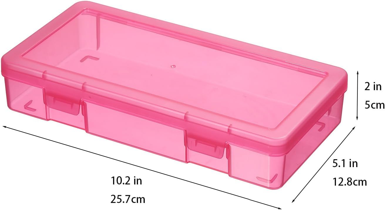 9 Pack Color Plastic Storage Boxes with Lids, Craft Jewelry Life Item Organizer for Puzzles, Pens, Rings, Needle and Thread, Nail Polish, Remote Controls