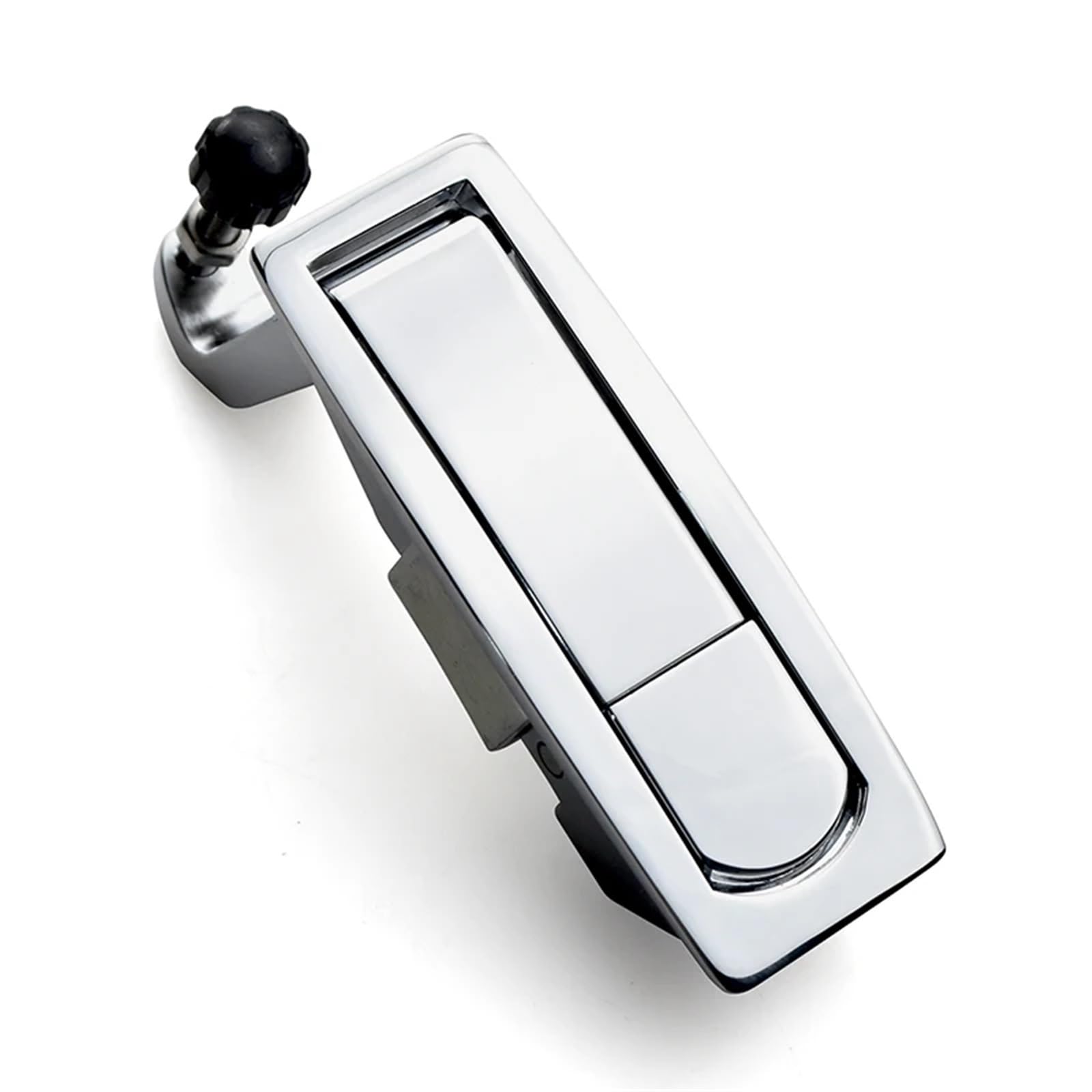 Bmkgodn Without Key Cabinet Lock， Zinc Alloy Chromium Plating Compression Latch Cabinet Plane Lock 1Pcs(Without Key)