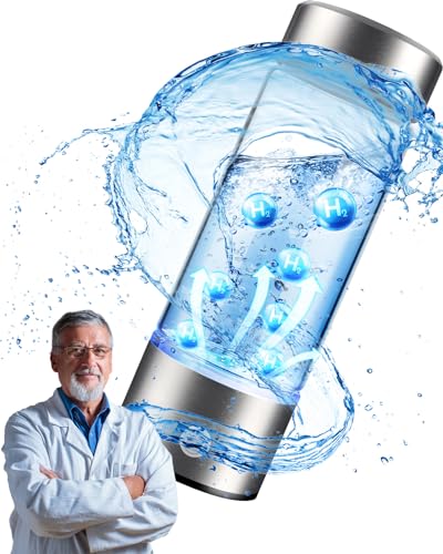 Hydrogen Water Bottle Ionizer Machine With SPE PEM Technology - Generator for Office Travel Fitness Daily Drinking