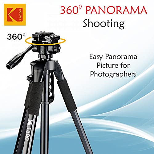 Kodak T300 Tripod for DSLR, Camera |Operating Height: 5.90 Feet | Maximum Load Capacity up to 5kg | amazinggiftidea-com