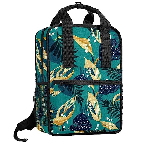 Sac à dos garçons palmier tropical vert multicolore avec sangles
