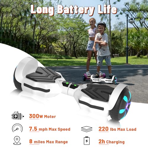 Image of SIMATE Scooter, Bluetooth Speakers and LED Light-Up Wheels, APP Control, Dual 250W Motors, 8.5 mph Max Speed & 8.5 Miles Max Range, Gifts for Kids Adults Girls Boys