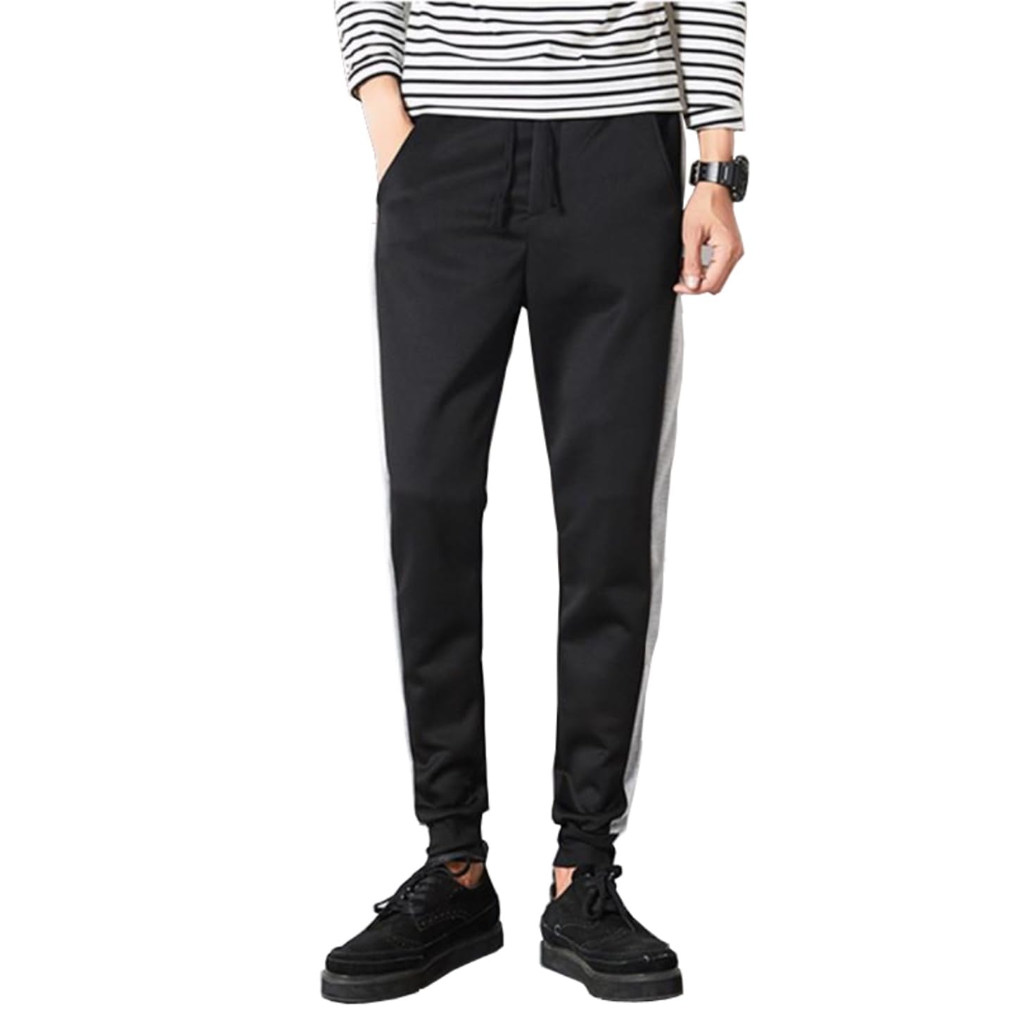 Trending Lower Track Pants Joggers Pajama for Mens TT_Side-Black_0AA-picture-39