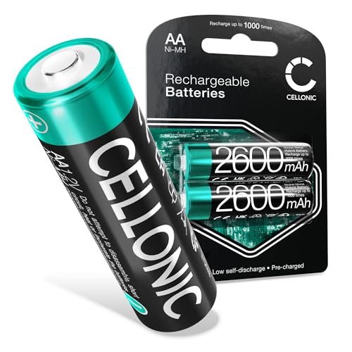 2X CELLONIC Ersatz Akku AA kompatibel mit Microsoft Xbox Series X, Series S/One Controller Ersatzakku 2X 2600mAh AA Game Gamepad Joypad Batterie