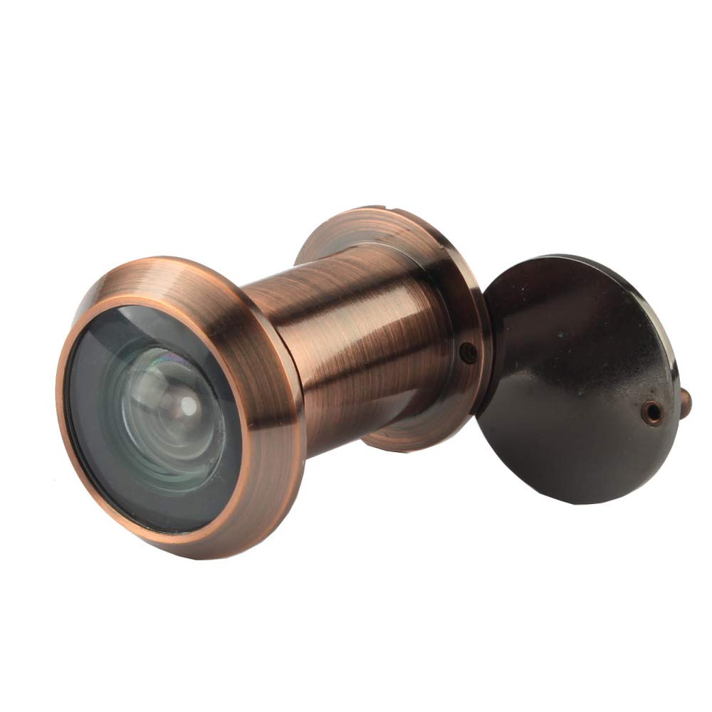 Uxcell Brass Door Viewer Peephole 220-degree With Rotating Cover