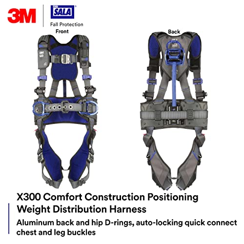 Image of 3M DBI-SALA Comfort Construction Weight Distribution Positioning Safety Harness