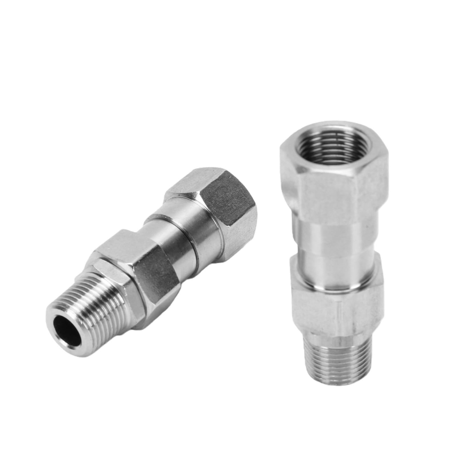 FTVOGUE Złączki do Węża Hydraulicznego 3/8 Cala, ze Stali Nierdzewnej, 2