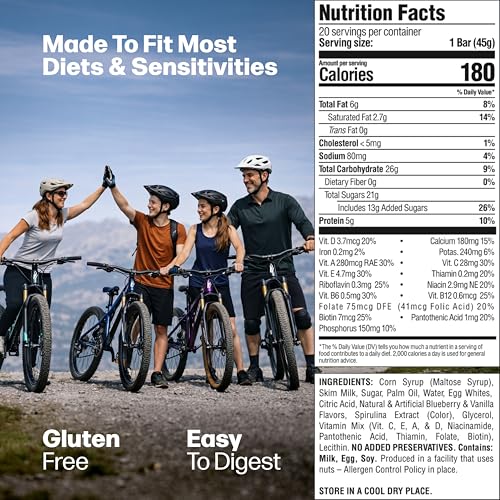 Image of Braven Bar Assorted Energy Bars Variety Pack (1.59 oz, Pack of 10) - Performance Fuel On the Go - Soft & Chewy Candy-Like Texture - 13 Vitamins & Minerals - No Caffeine, No Crash - No Artificial Dyes - Gluten Free