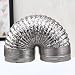 UKCOCO Manguera de tubo de aluminio de 1,5 m manguera flexible de...