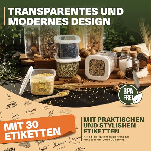 Viwares Vorratsdosen mit Deckel Luftdicht, 24er Vorratsbehälter Set – Ansicht 4