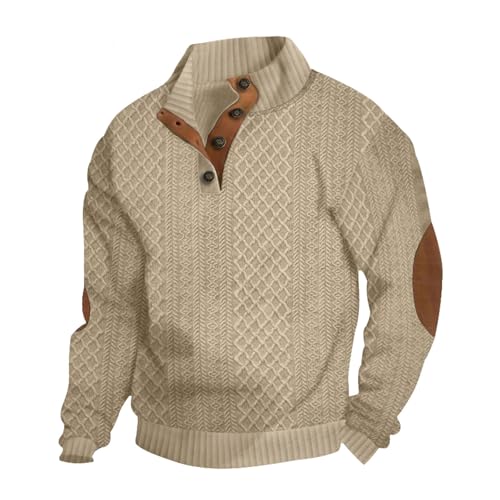 Men's Casual Sweatshirt Pullover Sweater Casual Long Sleeve Stand...