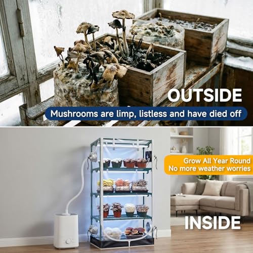 ZOYOYES Mushroom Growing Tent with Lights