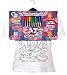 Splat Planet Color-in Cats T-Shirt with 6 Non-Toxic Washable Magic Pens - Color-in and Wash Out T-Shirt (7-8 Years)