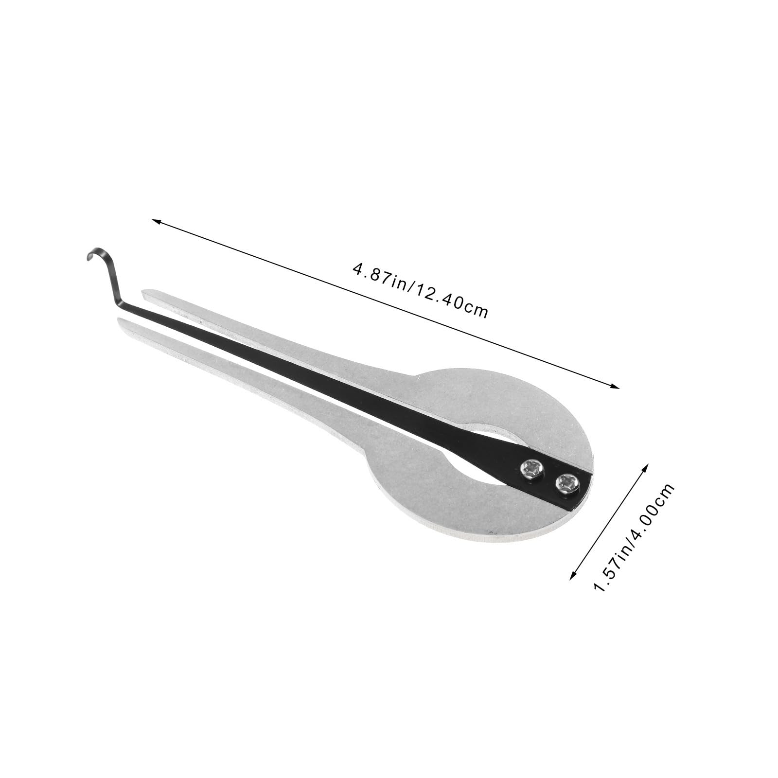 Toyvian Harpe à Mâchoire Légère en Métal Argenté pour Débutants, Instrument Ethnique Portable Polyvalent pour Jouer Musique Ethnique