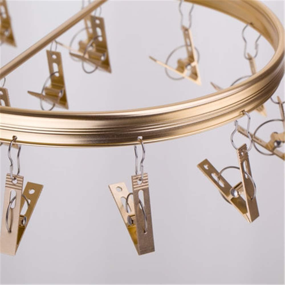 ハンガー 衣類ハンガー 洋服ハンガー スイベルフックの防風衣服ハンガーラック靴靴インソールグローブ (色 : Silver, Siz