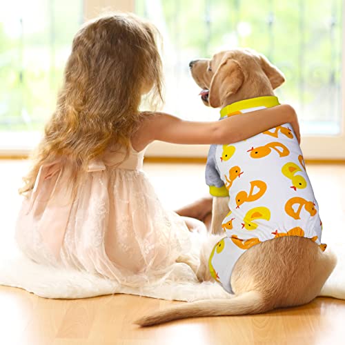 Pedgot 6 Packs Puppy Dog Onesies Soft Pure Cotton Dog Pajamas Cute Dog Clothes Pet Jumpsuit Puppy Rompers Puppy Bodysuits For Pet Dog Daily Wear Party (Large, 6 Styles) #TOP5