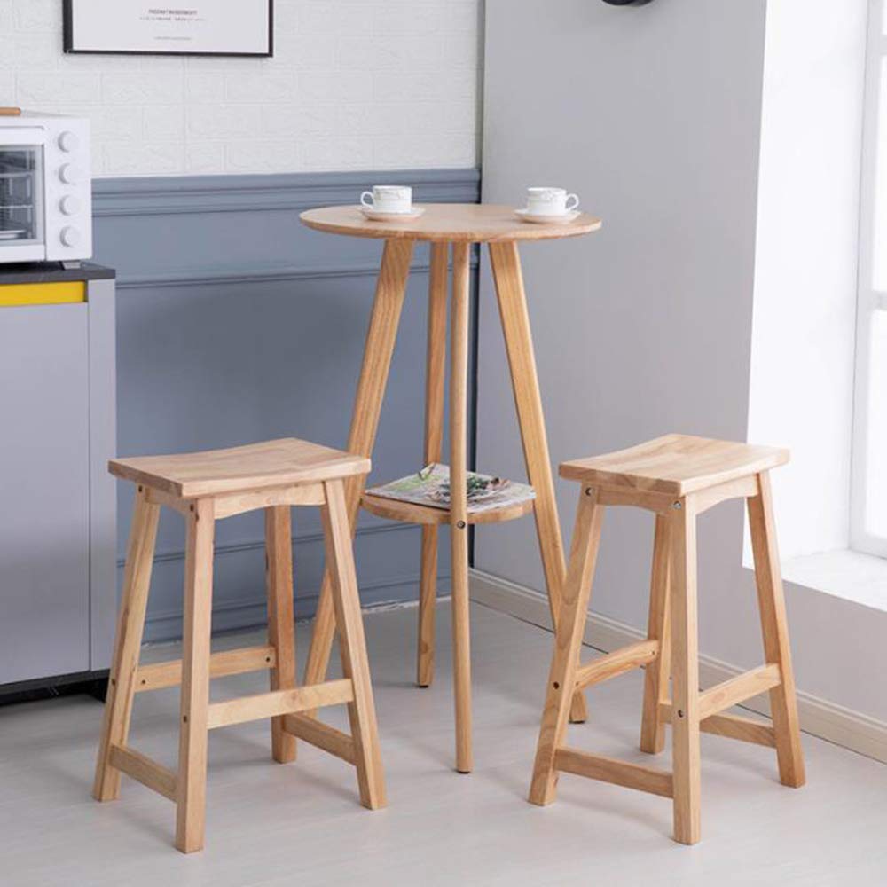 Amazon｜木製バースツール アンティーク ハイスツール 高55/65cm