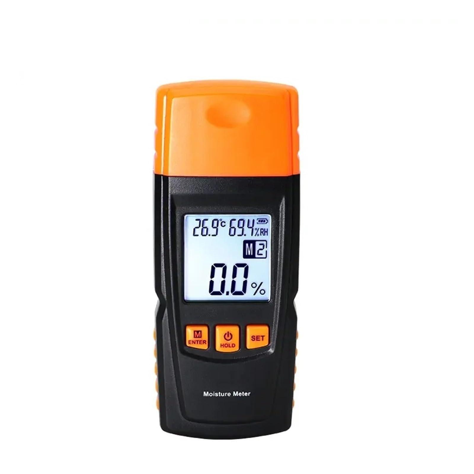 Digitales Feuchtigkeitsmessrät 2~70% Holzfeuchtigkeitsmessrät Hygrometer Feuchtigkeitstester Holzfeuchtigkeitsdetektor LCD-Anzei Genaue Anzeige