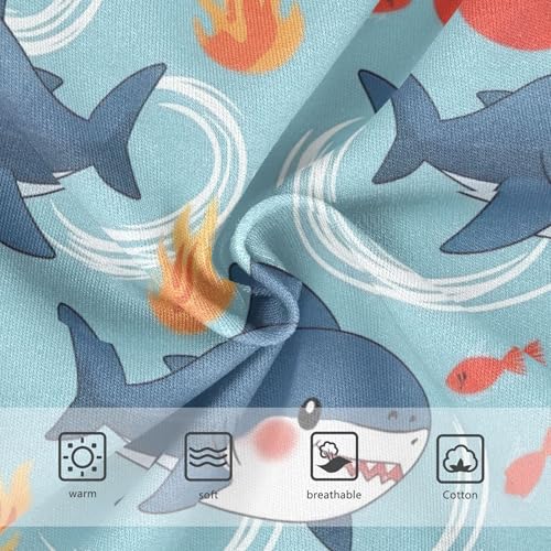 Cute Cartoon Sharks Sea Flame Girls Underwear Toddlers 2t Cotton Panties for Girl Fancy Briefs Underpants3