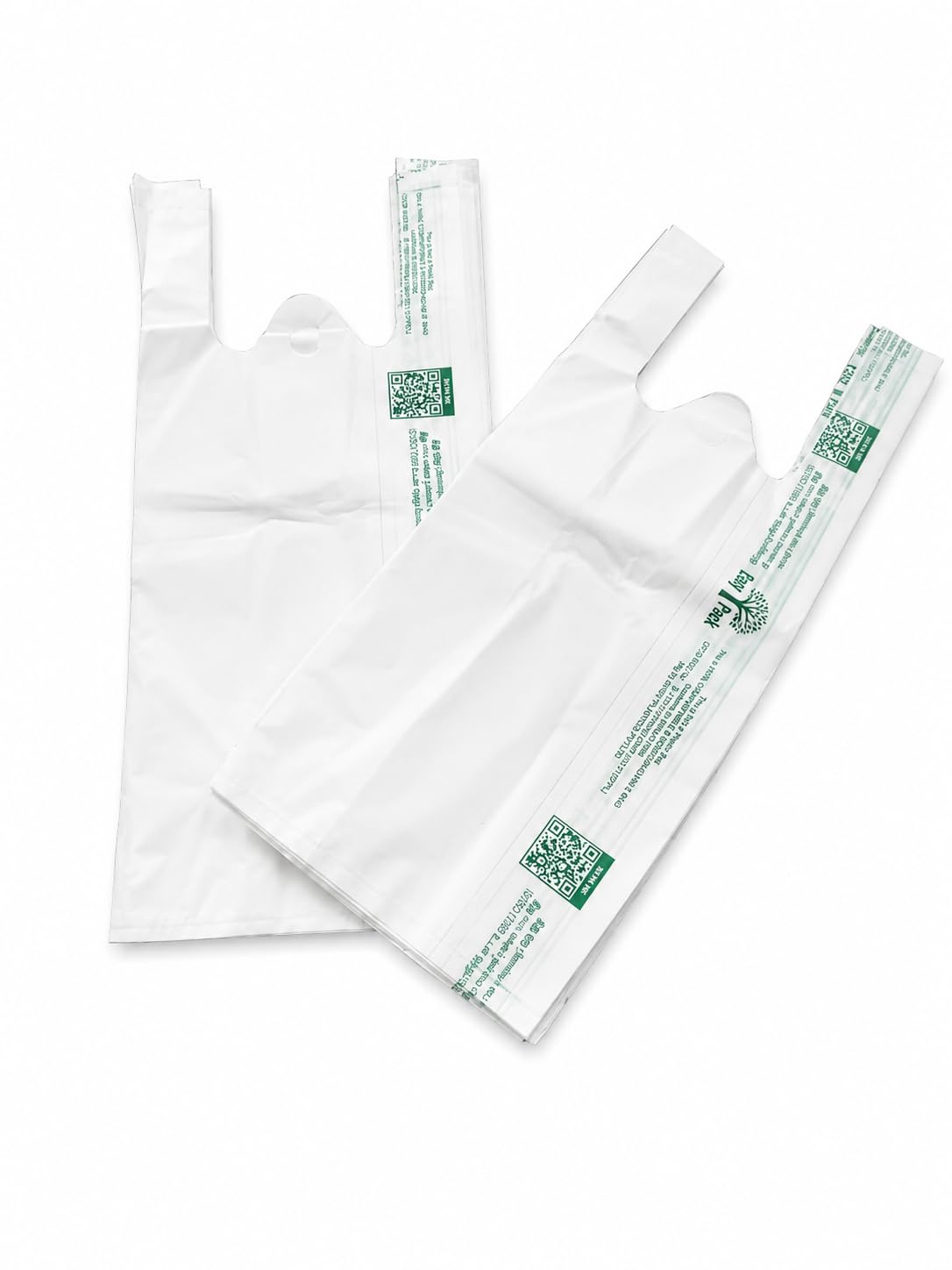 Ayaa100% Compostable Carry Bags, Handles the Grocery Items, Food, Vegetables,Daily use General Store, Small Size Pack Of 45(10×12 Inch)