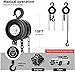 SPECSTAR Hand Chain Hoist 1 Ton 2200 Lbs Capacity 10 Feet with 2 Heavy Duty Hooks, Manual Chain Fall for Warehouse Building Automotive Machinery Black