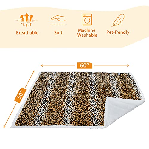 Large Dog Blanket, Super Soft Fluffy Sherpa Fleece Dog Couch Blankets And Throws For Large Medium Small Dogs Puppy Doggy Pet Cats, 50X60 Inches #TOP5