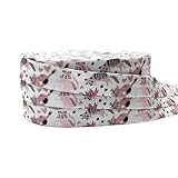 Cinta elástica plegable con estampado de flamencos, conejos, gatos y perros, de 5 yardas y 15 mm, para coser, correas para el cabello, accesorios de decoración para mochilas, P1211-5Y