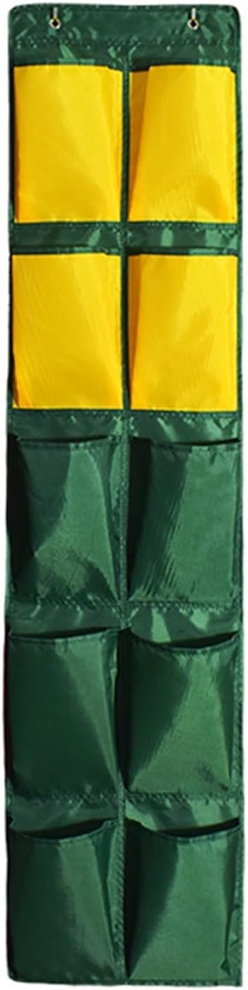 Organizador de zapatos para colgar sobre la puerta, estante de almacenamiento de zapatos con 16 bolsillos para un almacenamiento eficiente de zapatos