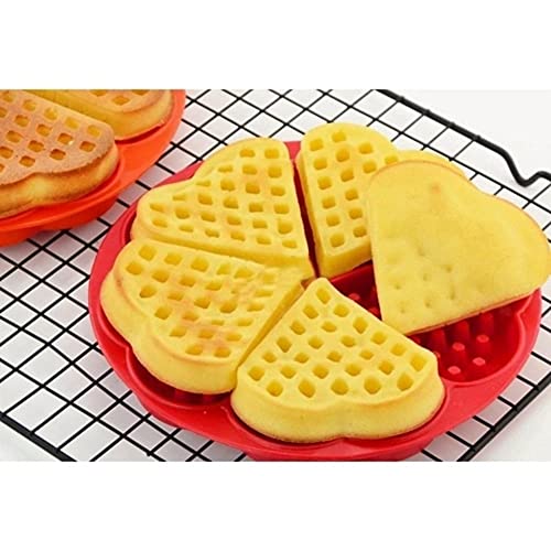Forma De Silicone Antiaderente Waffles Crocante Gofre Belga