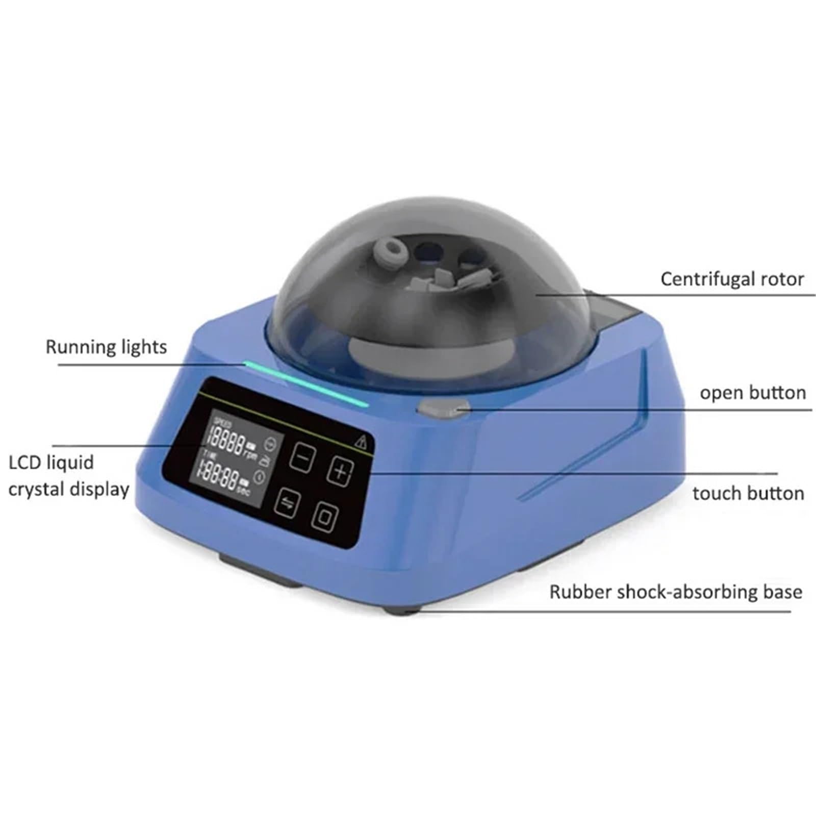Laboratorium wirówek stołowych, Mini kieszonkowa wirówka laboratoryjna Micro Low Speed ​​Portable Beauty Serum Mały rotor separatora