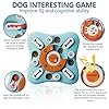 FOXMM Interactive Dog Treat Puzzle Toys for IQ Training & Mental Stimulating,Fun Slow Feeder,Large Medium Small Dogs Enrichment Toys with Squeak Design