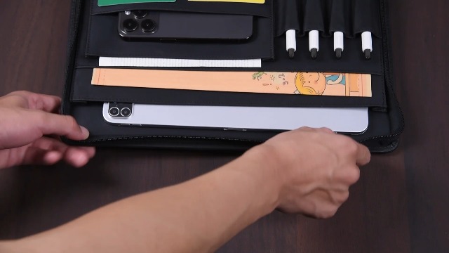 Amazon.com: AZXCG Leather Portfolio for Men, 3 Ring Binder