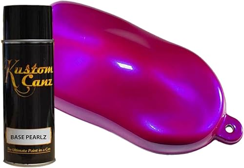 Miniatura 3 de Kustom Canz Lata de aerosol de 5 oz - Base Pearlz Pink Fantasy Uretano Basecoat