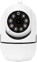 Câmera Babá Eletrônica Wi-Fi 360° Smart Premium com Visão Noturna Full HD Sensor de Movimento App iOS/Android Alerta no Celular Slot MicroSD – Vigilância para Casa, Escritório, pet e Bebê