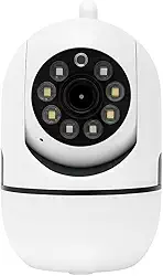 Câmera Babá Eletrônica Wi-Fi 360° Smart Premium com Visão Noturna Full HD Sensor de Movimento App iOS/Android Alerta no Celular Slot MicroSD – Vigilância para Casa, Escritório, pet e Bebê