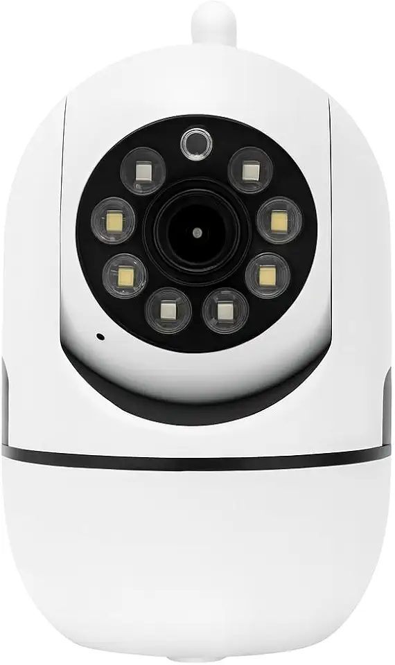 Câmera Babá Eletrônica Wi-Fi 360° Smart Premium com Visão Noturna Full HD Sensor de Movimento App iOS/Android Alerta no Celular Slot MicroSD – Vigilância para Casa, Escritório, pet e Bebê