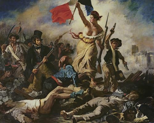 Impression d'art La Liberté guidant le peuple grand format 60x90cm de luxe