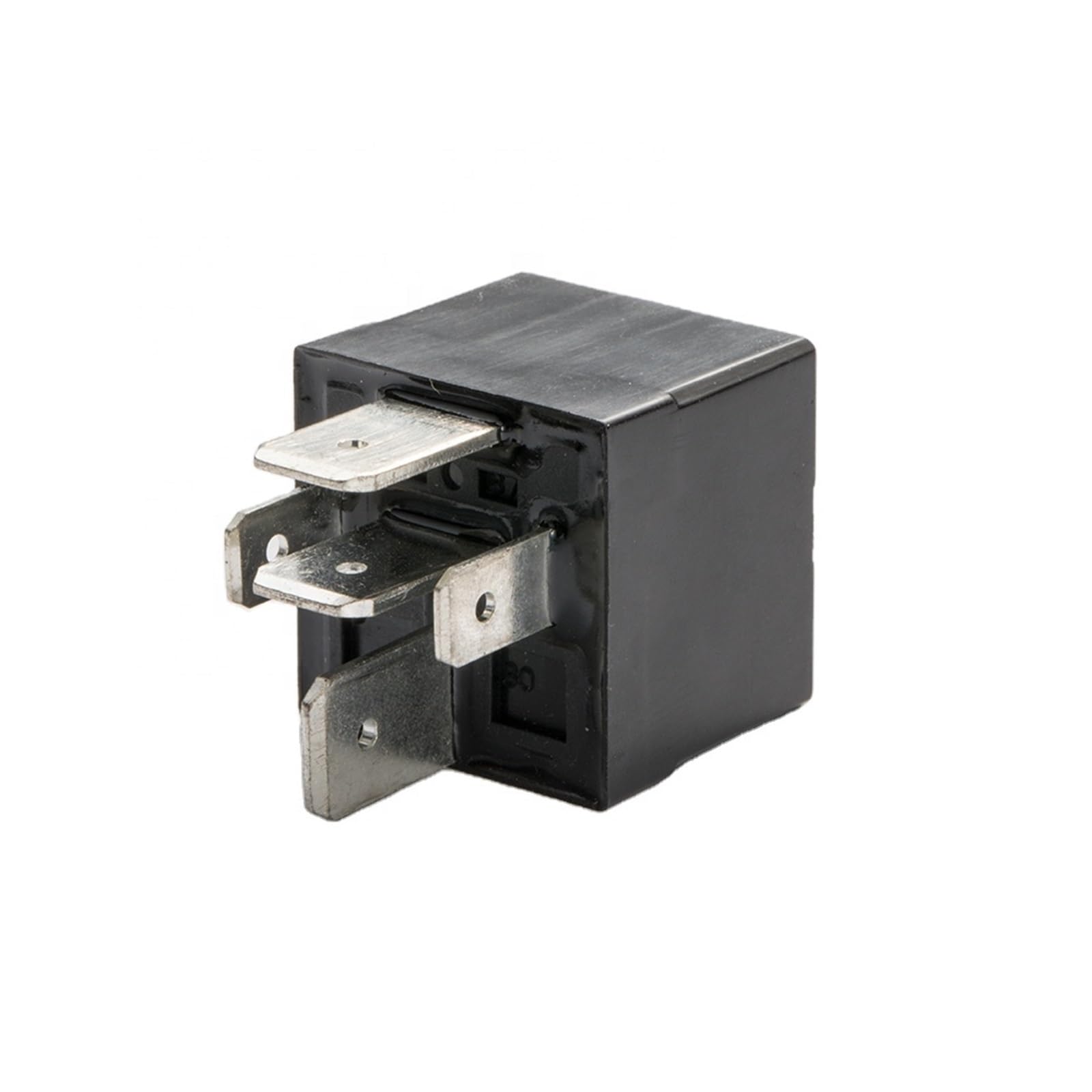 Przekaźnik 12 V 80 A, 5-biegunowy, wodoszczelny, przekaźnik samochodowy z dużym miedzianym trzpieniem, uniwersalny, 1 kształt, 1 A, 6 VDC, stop srebra, 4 bolce, czarny