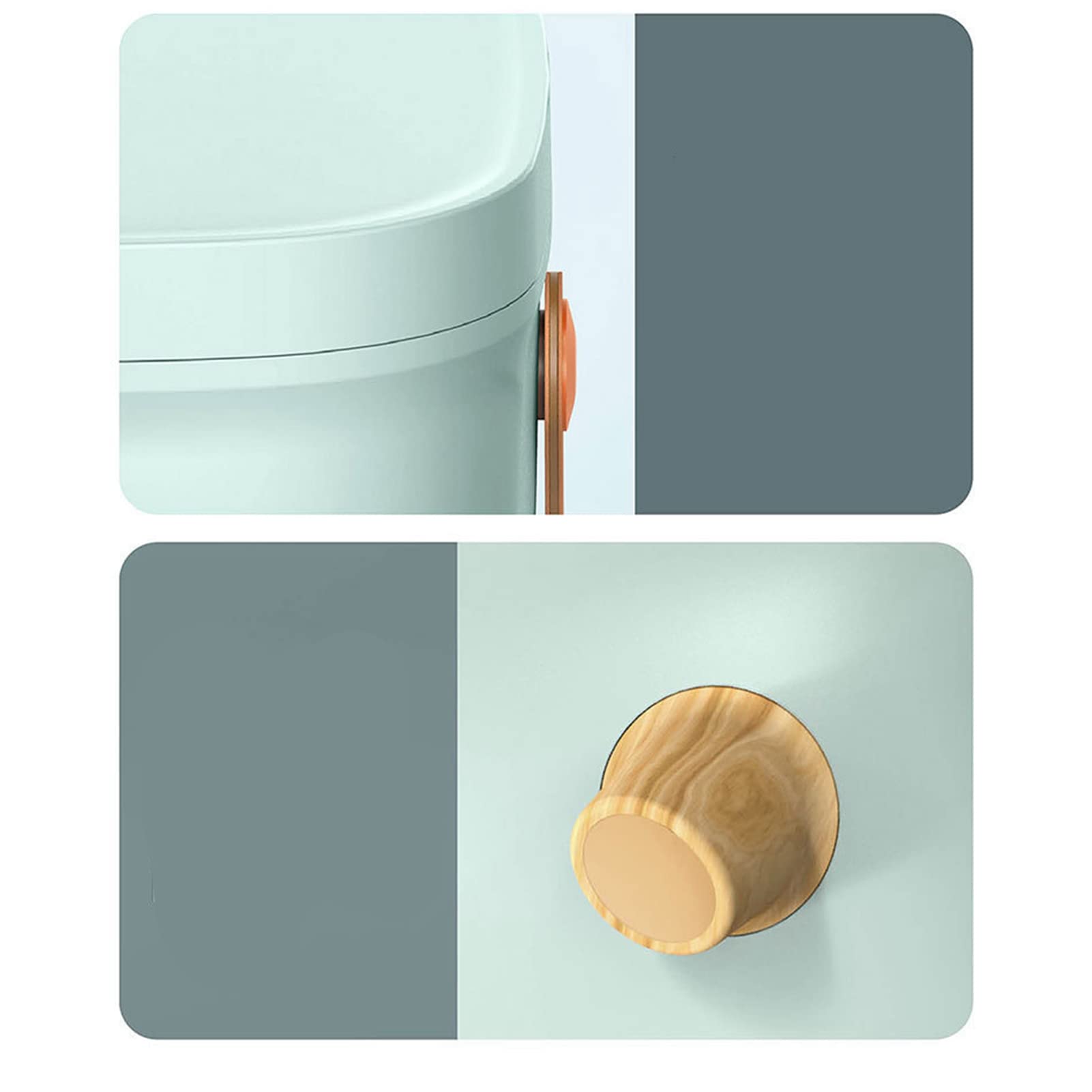 Boîte de Rangement de Médicaments en Plastique, Ovale Double Couche Multi-grille Grande capacité Organisateur Médical Bac de Premiers Secours avec Plateau Amovible Poignée ()