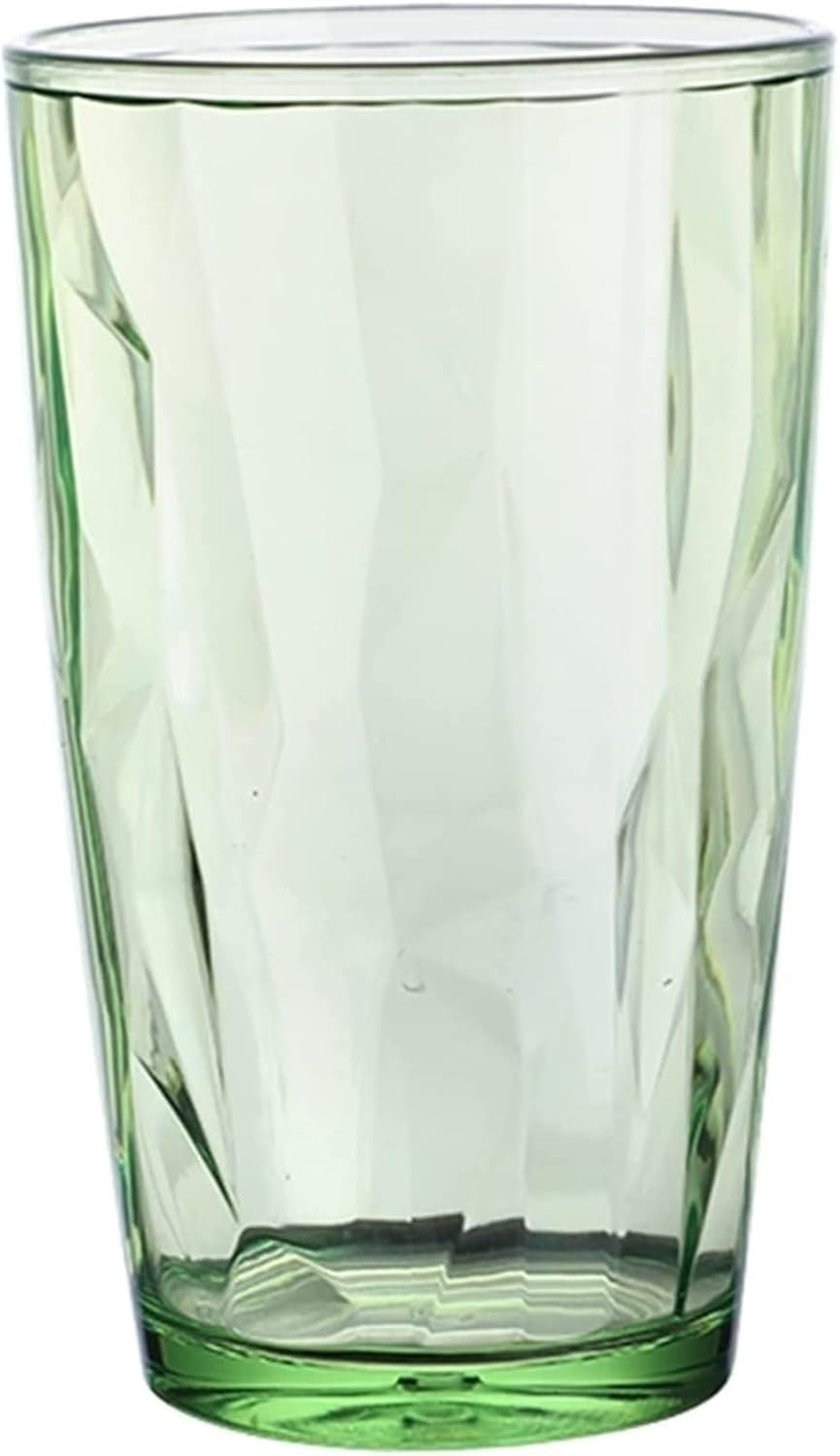 Travel Coffee Mug Stackable Colored Drinking Glass Diamond Water Cup Juice Glasses for Drinking Tea Clear Kitchen Dining Bar Drinkware Housewarming