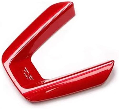 Miniatura 2 de Rojo Deporte Fibra de Carbono Emblema Impresión Interior Volante Trim para Mazda 3 6 CX-4 CX-5 CX-9