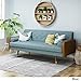 Christopher Knight Home Aidan Mid Century Modern Tufted Fabric Sofa, Blue