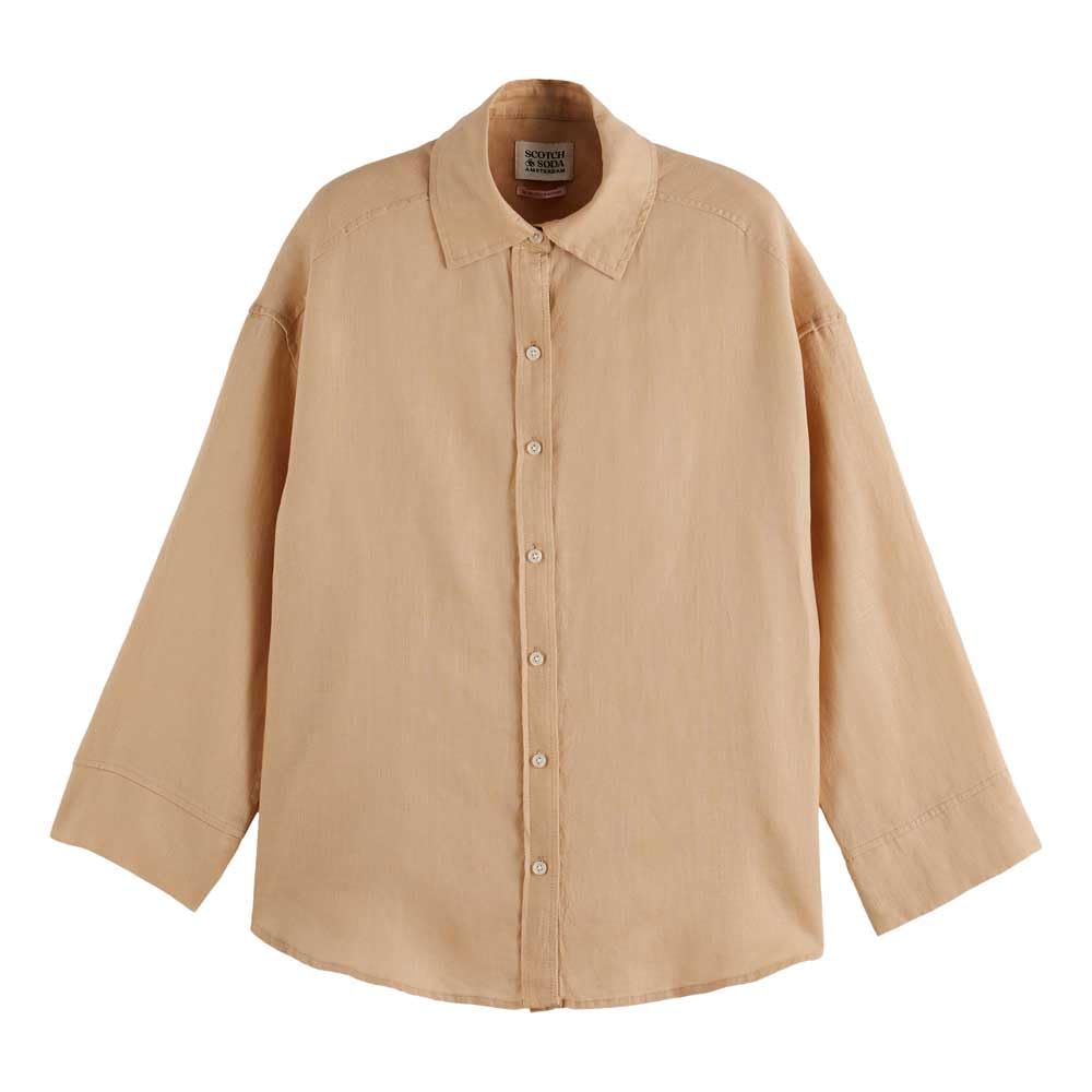 Scotch & Soda Linen Shirt T-Shirt Femme