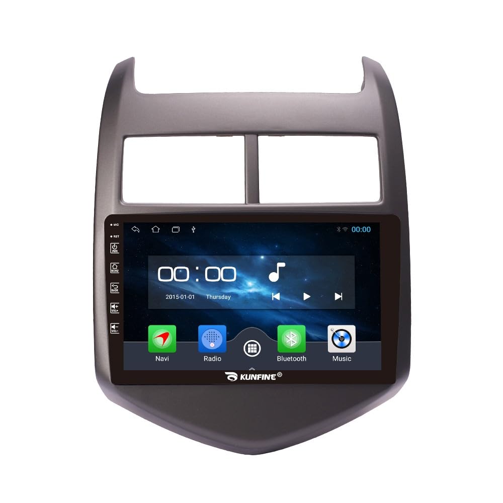 Car CarPlay Android Auto Navigation Stéréo GPS Radio Caméra arrière Display 9" IPS Touchscreen Headunit Tablet Pad Lecteur multimédia pour Chevrolet Aveo 2011-2015, Quad Core 2G+64G