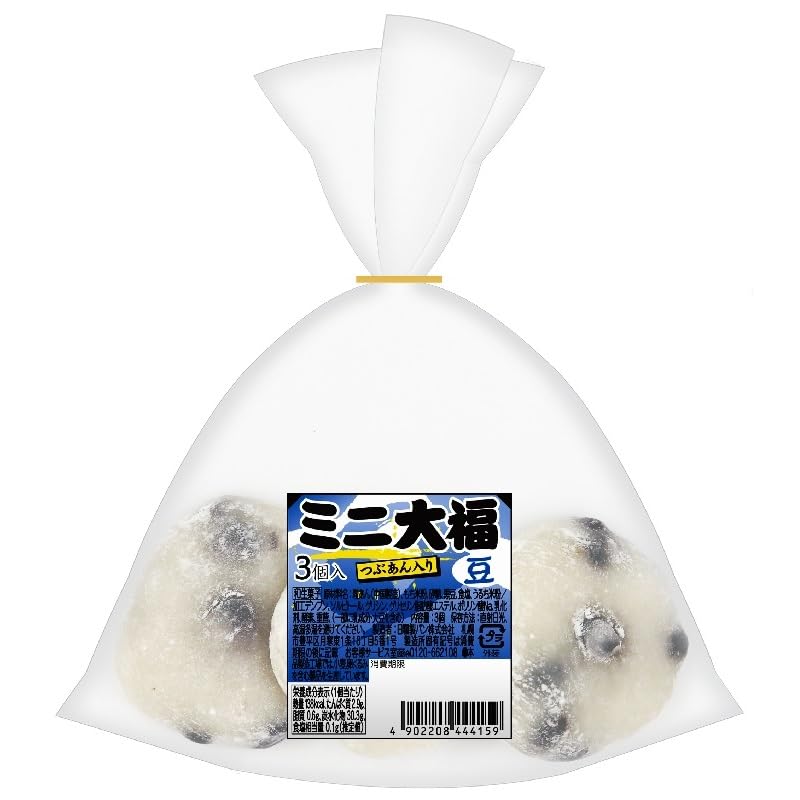 Amazon | 日糧製パン ミニ大福 豆 3個入 | 日糧製パン | もち菓子 通販